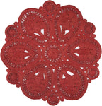 SAFAVIEH Area Rug 4' Round - Natural Fiber Collection - Rust, Handmade Jute, Decorative Boho Floral Design (NF360P)