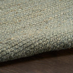 Nourison Home Natural Jute Sage 4' x 6' Area Rug - Easy Clean, Non Shedding, Bed Room, Living Room, Dining Room, Kitchen (4' x 6')