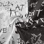 LWZAYS Rapper Wall Tapestry Lil Peep Tapestries Juice Wrld Black and White Star Tapestry for Bedroom Dorm Hip Hop Home Decorations Wall Hanging 60'' X 50''