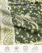 Achillea Reversible Paisley Pashmina Rave Scarf – Exotic Indian Shawls and Wraps for Evening Dresses, Festivals, All Seasons