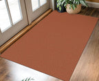 KOZYFLY Rugs for Entryway 3x5 ft Washable Area Rug Non Slip Rubber Backed Entry Rug Woven Indoor Door Mat Cotton Kitchen Rugs Floor Carpet for Entryway, Foyer, Backdoor, Orange/Tan