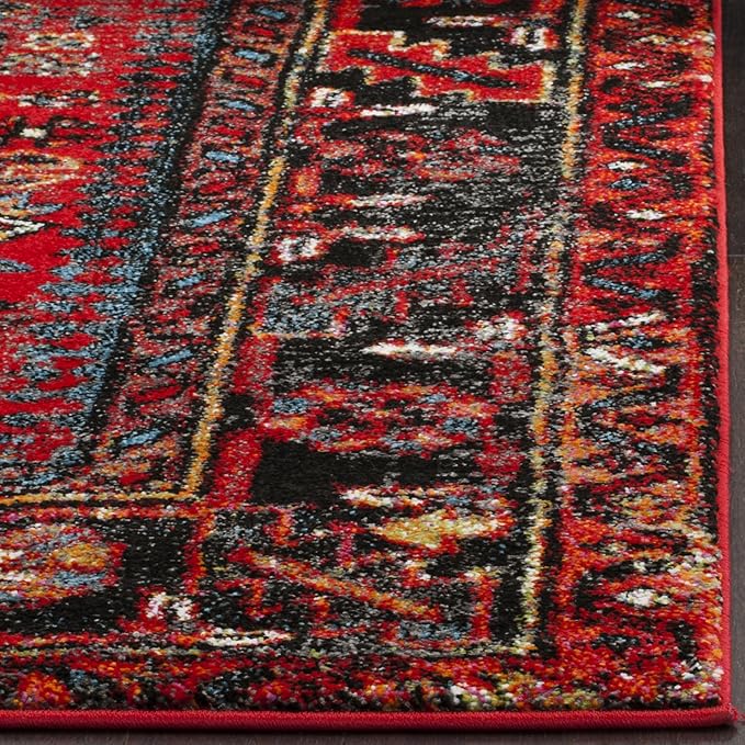 SAFAVIEH Area Rug 11x15 - Vintage Hamadan Collection - Large - Red & Multi, Traditional Persian Design, Non-Shedding & Easy to Clean, Ideal for Living Room, Bedroom, Dining Space (VTH211A)