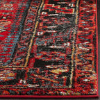 SAFAVIEH Vintage Hamadan Collection Runner Rug - 2'3" x 16', Red & Multi, Traditional Persian Design, Non-Shedding & Easy to Clean, Ideal for Hallway, Foyer, Entryway, Bedroom (VTH211A)
