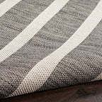 Nourison Home Positano Charcoal Ivory 2' x 6' Area Rug - Easy Clean, Non Shedding, Bed Room, Living Room, Dining Room, Kitchen (6' Runner)