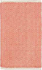 SAFAVIEH Natural Fiber Collection Area Rug - 6' x 9', Fuchsia & Natural, Handmade Boho Diamond Tassel Jute, Ideal for High Traffic Areas in Living Room, Bedroom (NF266G)
