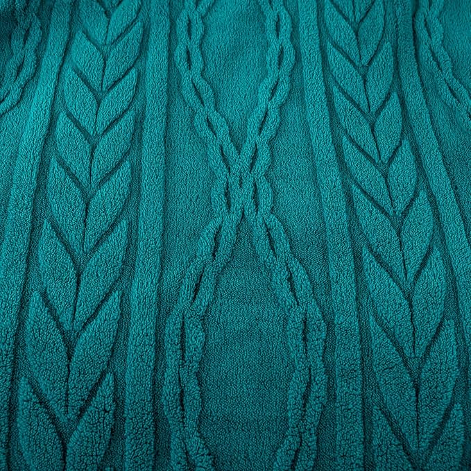 YUSOKI Queen Size Blanket Single Layer,Weight(4.4lb),370GMS-3D Stylish Design for Gift Home Decor (Teal,90"x90")