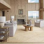 Rugs USA Juniper Tiled Jute Area Rug, 4x6, Ivory