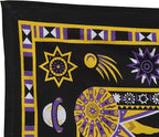 Popular Handicrafts Wall Hanging Tapestry For Bedroom Hippie Burning Sun and Moon Meditation Bohemian Hippy Psychedelic Design Indian Tapestries Bedspread 30 x 40 Inches (76 x 101 cms), Blue