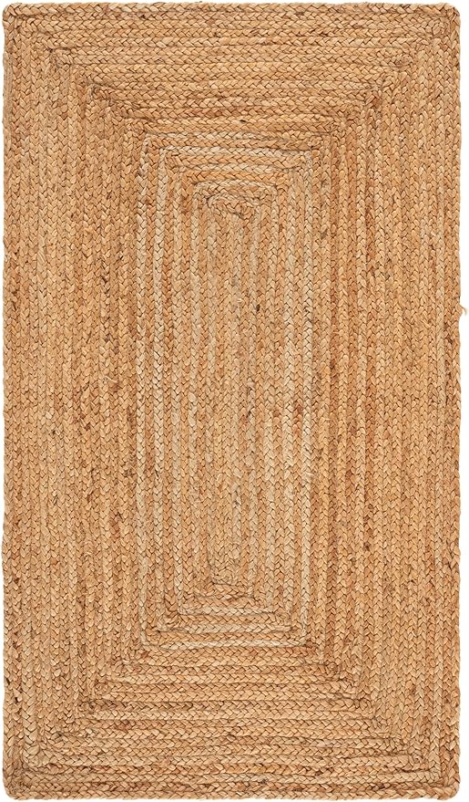 SAFAVIEH Cape Cod Collection Area Rug - 2'3" x 5', Natural, Handmade Jute, Woven Braided Design, Ideal for Foyer, Entryway, Accent Space (CAP252A)