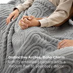 Bedsure GentleSoft Light Grey Throw Blanket for Couch - Super Soft & Cozy Summer Blankets for Women, Fluffy Fleece Throw for Girls, for Women Men, Ideal for Room, Home Decor, 50x60 Inches