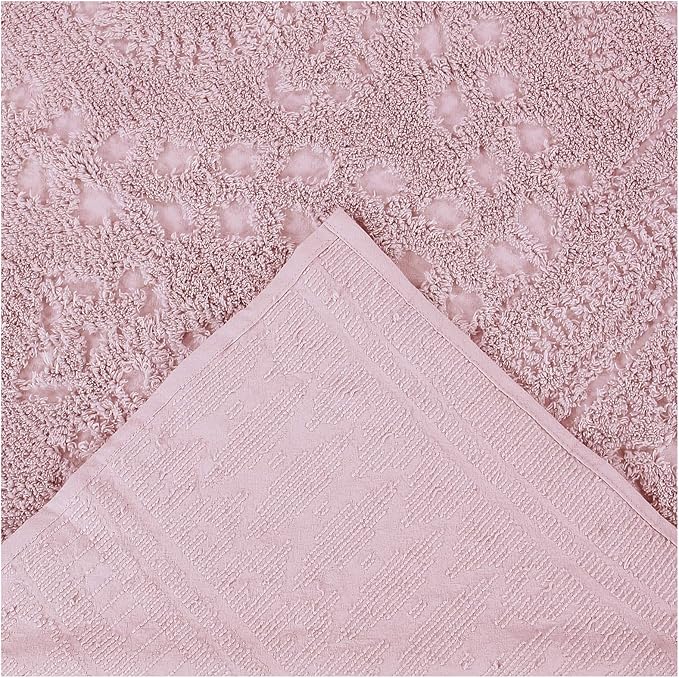 Better Trends Rio Collection is Super Soft and Light Weight in Floral Design 100% Cotton Tufted Unique Luxurious Machine Washable Tumble Dry, Euro Sham, Pink