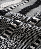 Boho Throw Pillow Covers 18x18 Inch Set of 2, Farmhouse Decorative Couch Pillow Cases, Black Accent Pillows of Bed, Sofa Bedroom Living Room Home Decor Cushion Cover