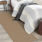 KOZYFLY Boho Runners for Hallways 2x7 ft Washable Kitchen Runner Non Slip Rubber Backed Hall Runners Cotton Entryway Runner Rugs Floor Carpet for Indoor Backdoor Bedroom Kitchen, Tan/Orange/Brown