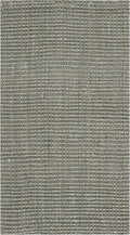 SAFAVIEH Natural Fiber Collection Accent Rug - 2'3" x 4', Green & Grey, Handmade Farmhouse Jute, Ideal for High Traffic Areas in Entryway, Living Room, Bedroom (NF730B)