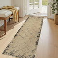 2x6 Jute Runner Rug for Hallway: Farmhouse Washable Kitchen Rug Non Slip Outdoor Indoor Rug for Bedroom Porch Laundry Bathroom - Modern Brown