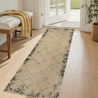 2x6 Jute Runner Rug for Hallway: Farmhouse Washable Kitchen Rug Non Slip Outdoor Indoor Rug for Bedroom Porch Laundry Bathroom - Modern Brown