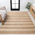 JONATHAN Y Jayden Woven Jute Stripe Natural/Bleach Indoor Area Rug, 4x6, Rustic, Farmhouse, Traditional, Lodge, Easy-Cleaning for Living Room, Bedroom, Kitchen, Non-Shedding (NRF202C-4)