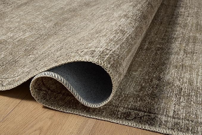 Loloi Amber Lewis Cambria Collection CBR-01 Ash/Bark 8'-6" x 11'-6" Area Rug Jute, Neutral, Vintage Style, Antique Tone, Living, Bedroom, Dining, Carpet