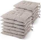 Geetery 12 Pcs Floor Pillows for Classroom Bulk Square Seating Cushions for Floor Chair School Kindergarten Reading Corner, 15.7'' Large Thick Meditation Cushions Yoga Nursery Daycare (Plaid Color)