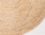 Unique Loom Braided Jute Collection Area Rug - Dhaka (3' 3" x 5' 1" Oval, Natural)
