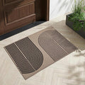 GarveeHome Modern Rainbow Easy Jute Rug, 2x3 Easy Jute Entryway Rug - Non-Slip Indoor Outdoor Doormat, Washable & Non-Shedding for Front Door, Kitchen, Farmhouse Porch