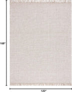 SAFAVIEH Natural Fiber Collection Area Rug - 10' x 14', Ivory & Natural, Handmade Woven Farmhouse Fringe Jute, Ideal for High Traffic Areas in Living Room, Bedroom (NF826A)