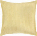 Better Trends Jullian Collection is Super Soft and Light Weight in Bold Stripes Design 100% Cotton Tufted Unique Luxurious Machine Washable Tumble Dry, Euro Sham, Yellow