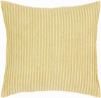 Better Trends Jullian Collection is Super Soft and Light Weight in Bold Stripes Design 100% Cotton Tufted Unique Luxurious Machine Washable Tumble Dry, Euro Sham, Yellow