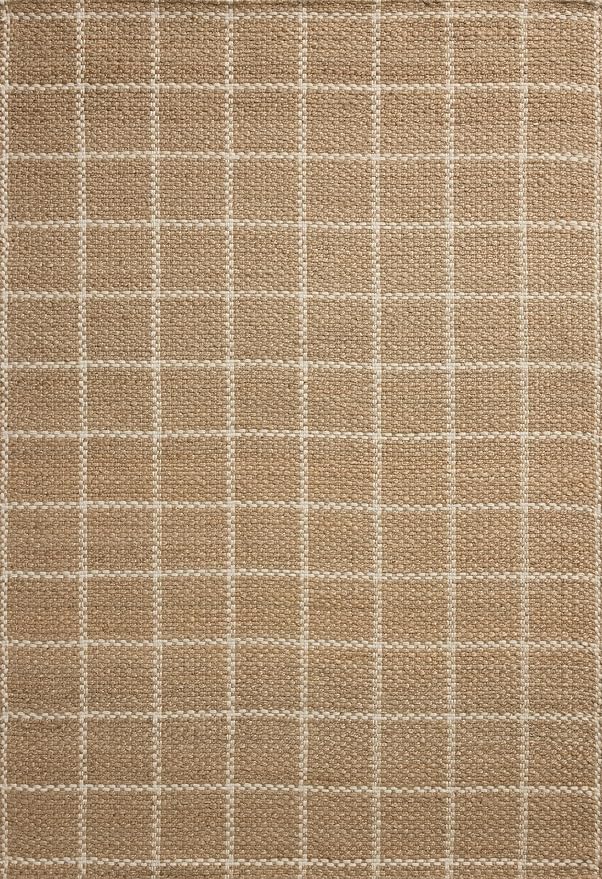 Loloi Chris Loves Julia Fletcher Collection FLE-01 Natural/Ivory 7'-9" x 9'-9", .37" Pile Height, Area Rug