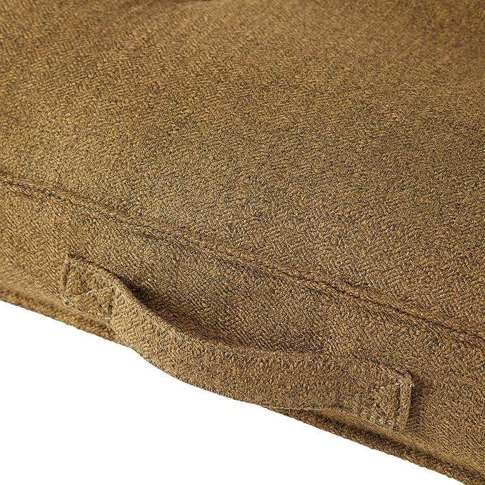 Square Tufted Floor Pillow with Removable Cover, Moss, Small (24")