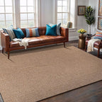 Easy Jute Rug 4x6 Indoor Outdoor Natural Rugs Solid Fiber Rug Woven Area Rug Boho Easy Clean Inside Carpet for Living Room Bedroom Dining Room Hallway or Outdoor Patio Porch (4 X 6 Natural)