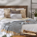 DII Diamond Throw Collection Cotton Woven, 50x60, Stonewash Blue