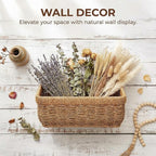 11 inches Wall Hanging Baskets Woven Basket Boho Style Fruit Basket Storage Baskets for Organizing Home Kitchen Garden Plants Hanging Decoration