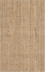 SAFAVIEH Natural Fiber Collection Accent Rug - 2'3" x 4', Natural, Handmade Farmhouse Jute, Ideal for High Traffic Areas in Entryway, Living Room, Bedroom (NF730C)