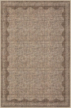 GarveeHome Door Mat Indoor Rugs for Entryway Scalloped Small Rug 2x3 Washable Non-Slip Solid Coffee Modern Minimalism Soft Low-Pile Throw Carpet for Bedroom Kitchen Bath Entrance