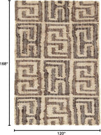 Dash and Albert Auricula Handwoven Jute Rug, 10 X 14 Feet, Black/Neutral Geometric Pattern - Premium Luxury Hotel Quality Soft Breathable Hypoallergenic Machine Washable Easy Care All Season