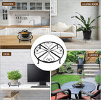 2 Pack 12 Inches Metal Plant Stand for Indoor and Outdoor, Flower Pot Holder for Living Room and Garden, 3 Inches Tall Garden Plant Rack (12 inches, Black)