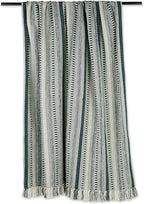 DII Braided Striped Decorative Throw Blanket, 50x60, Dark Green