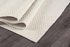 Easy Jute Rugs 8x10 White Color Living Room Indoor Outdoor Area Rug for Patio Farmhouse and Kitchen Rug High Traffic Easy to Clean Washable Solid Boho Woven Design Outside Carpet (8 x 10)