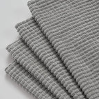 Topfinel 4 Packs Decorative 20x20 Inch Grey Throw Pillow Covers for Living Room Couch Bed, Rustic Modern Home Decor, Soft Corduroy Small Bulge Accent Square Cushion Case 50x50 cm(Light Grey)
