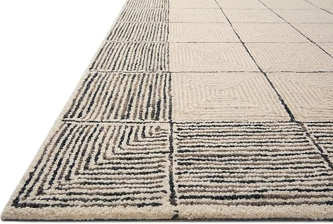 Loloi Chris Loves Julia Francis Collection FRA-02 Cream/Black 11'-6" x 15' Area Rug