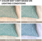 AELS Boho Decorative Textured Throw Pillow Covers 18x18, Modern Mid Century Rainbow Tufted Pillow Case, Farmhouse Rustic Geometric Woven Cushion Case for Bed Couch Sofa, Green