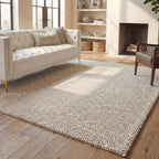 SAFAVIEH Area Rug 8x10 - Natura Collection - Large - Grey & Ivory, Handmade Wool Blend, Textured Design, Ideal for Living Room, Bedroom, Dining Space (NAT425F)