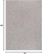 Easy Jute Rug 6x9 Indoor Outdoor Natural Rugs Solid Fiber Rug Woven Area Rug Boho Easy Clean Inside Carpet for Living Room Bedroom Dining Room Hallway or Outdoor Patio Porch (6 X 9 Silver)
