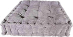 Verpert Floor Pillow 25x25 Inch, Square Meditation Cushion Floor Seating for Adults, Oversized Tufted seat Cushion Reading Nook for Kids, Yoga Meditation Pillow for Sitting on Floor-Gray