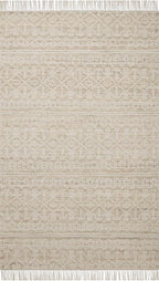 Loloi Angela Rose Rivers Collection RIV-03 Sand/Ivory 3'-6" x 5'-6" Reversible Accent Rug