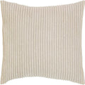 Better Trends Jullian Collection is Super Soft and Light Weight in Bold Stripes Design 100% Cotton Tufted Unique Luxurious Machine Washable Tumble Dry, Euro Sham, Ivory