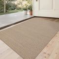 Easy Jute Rug 2x3: Indoor Outdoor Natural Boho Front Door Mat Non Slip - Farmhouse Neutral Contemporary Small Carpet for Entryway Kitchen Bathroom Bedroom Washable