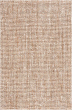 SAFAVIEH Area Rug 5x8 - Natural Fiber Collection - Natural & Ivory, Handmade Jute, Farmhouse Style, Chunky Textured Thick Pile (NF447N)