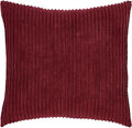 Better Trends Jullian Collection is Super Soft and Light Weight in Bold Stripes Design 100% Cotton Tufted Unique Luxurious Machine Washable Tumble Dry, Euro Sham, Burgundy